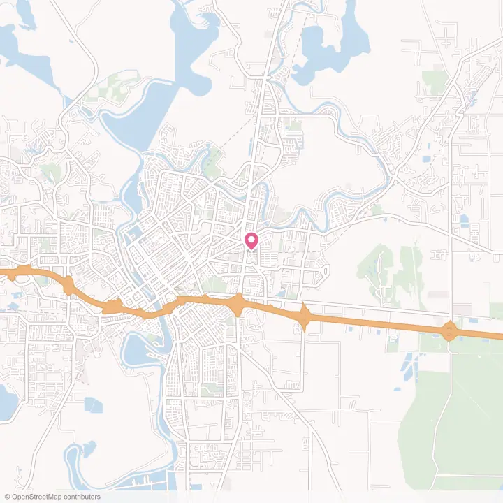 Map of the flower delivery area in Monroe, Louisiana