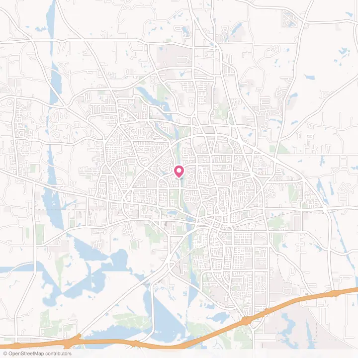 Map of the flower delivery area in Longview, Texas
