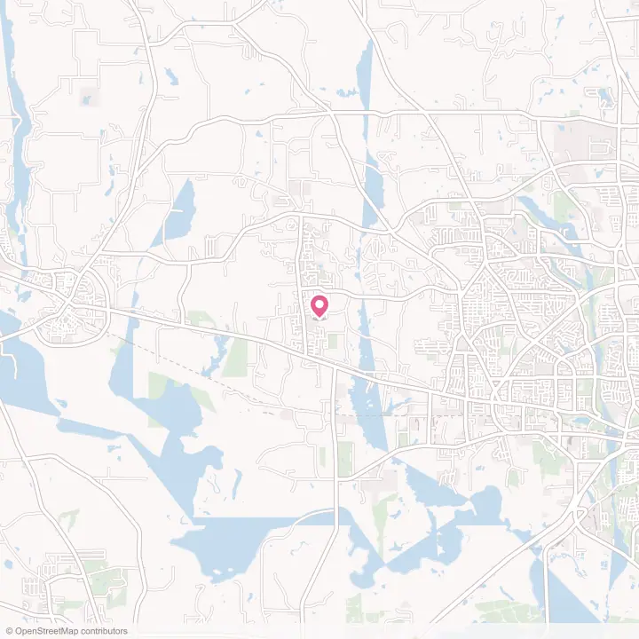 Map of the flower delivery area in White Oak, Texas