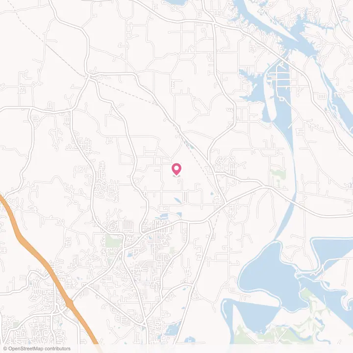 Map of the flower delivery area in Elmore, Alabama