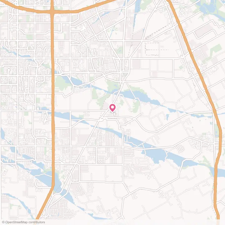 Map of the flower delivery area in Bear Creek Ranch, Texas