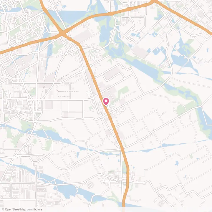 Map of the flower delivery area in Wilmer, Texas