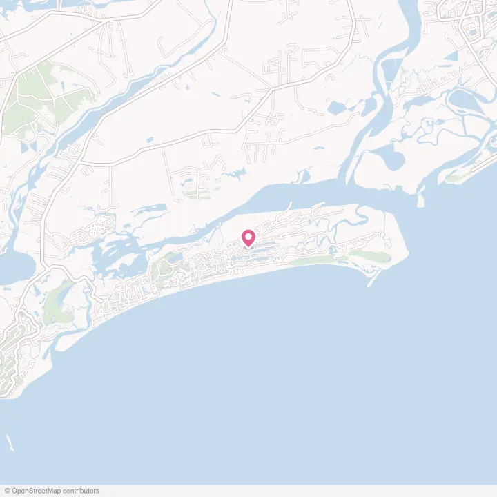 Map of the flower delivery area in Kiawah Island, South Carolina
