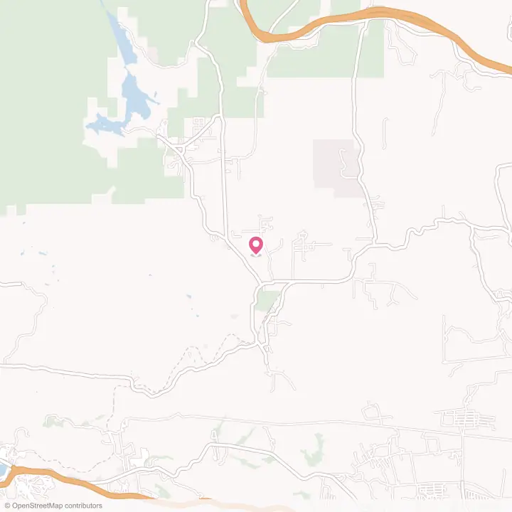 Map of the flower delivery area in Campo, California