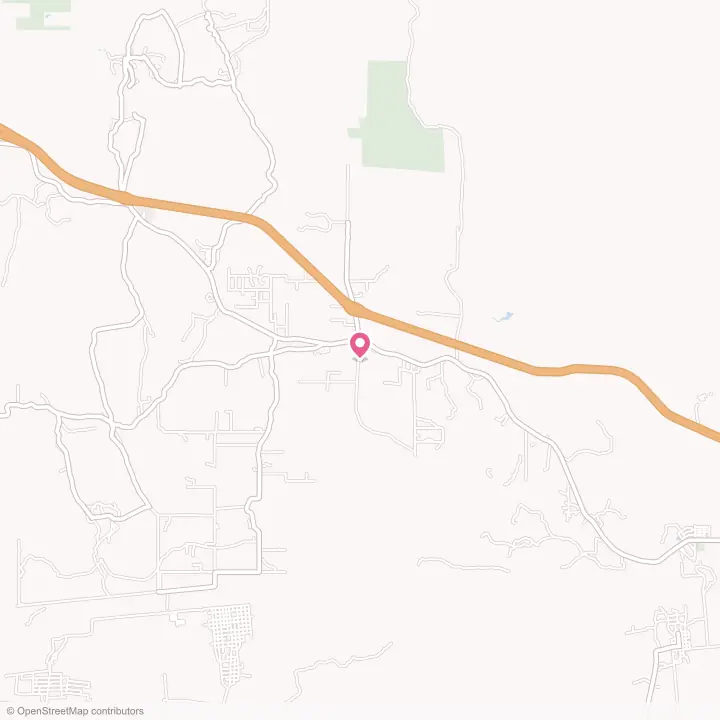Map of the flower delivery area in Boulevard, California