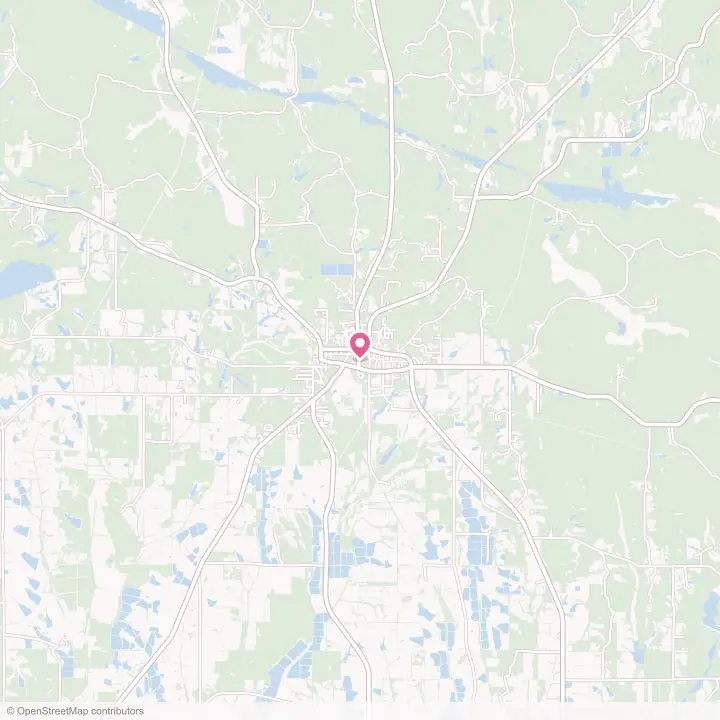Map of the flower delivery area in Greensboro, Alabama