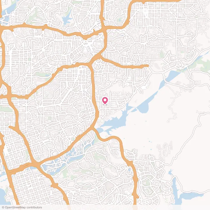 Map of the flower delivery area in La Presa, California