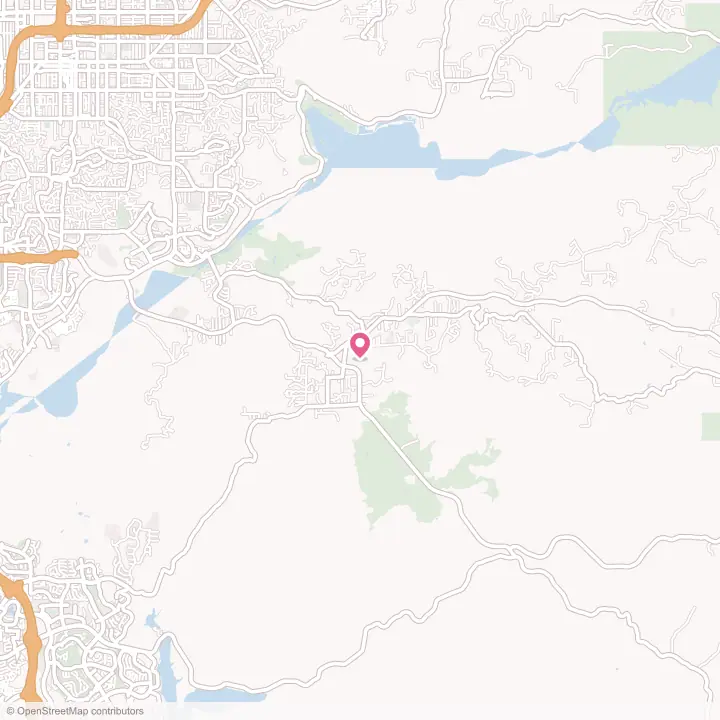 Map of the flower delivery area in Jamul, California