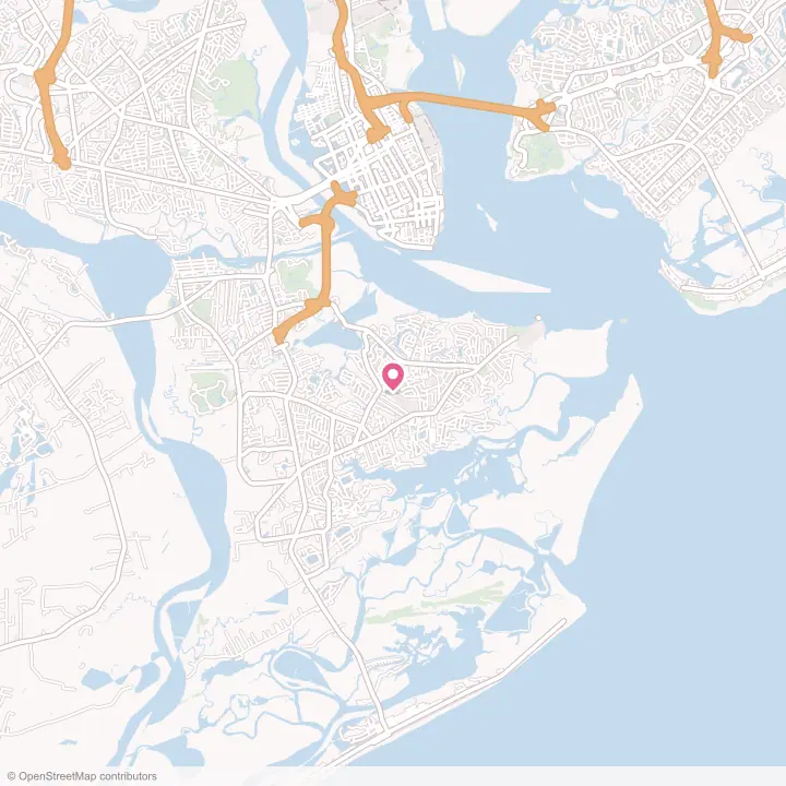 Map of the flower delivery area in James Island, South Carolina