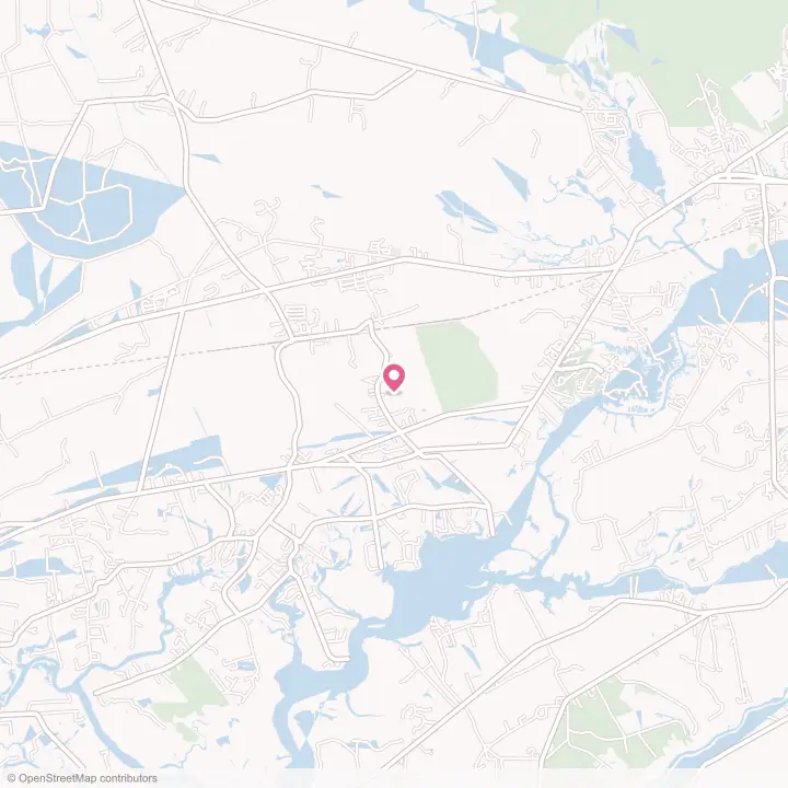 Map of the flower delivery area in Hollywood, South Carolina