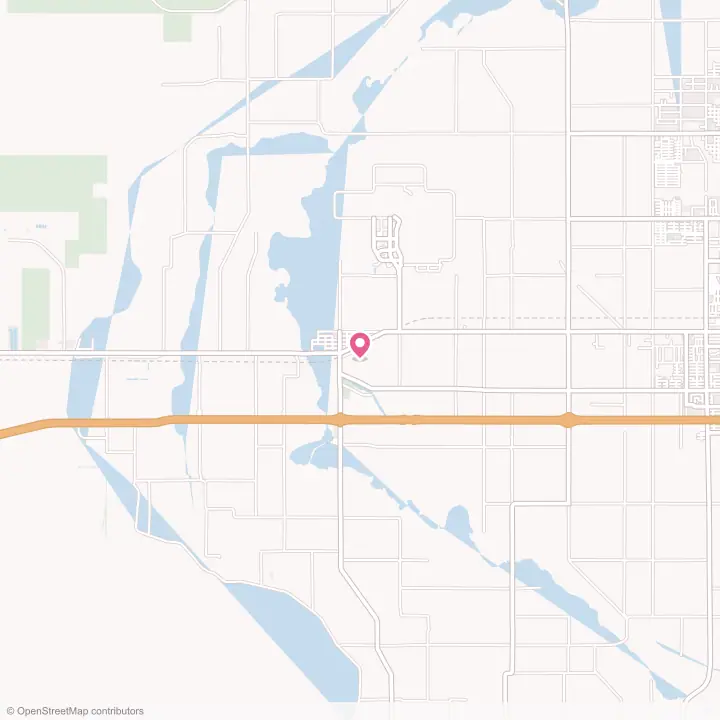 Map of the flower delivery area in Seeley, California