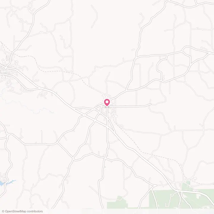 Map of the flower delivery area in Camp Hill, Alabama