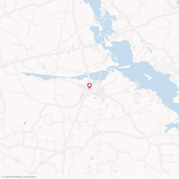 Map of the flower delivery area in Ore City, Texas