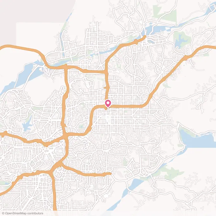 Map of the flower delivery area in El Cajon, California