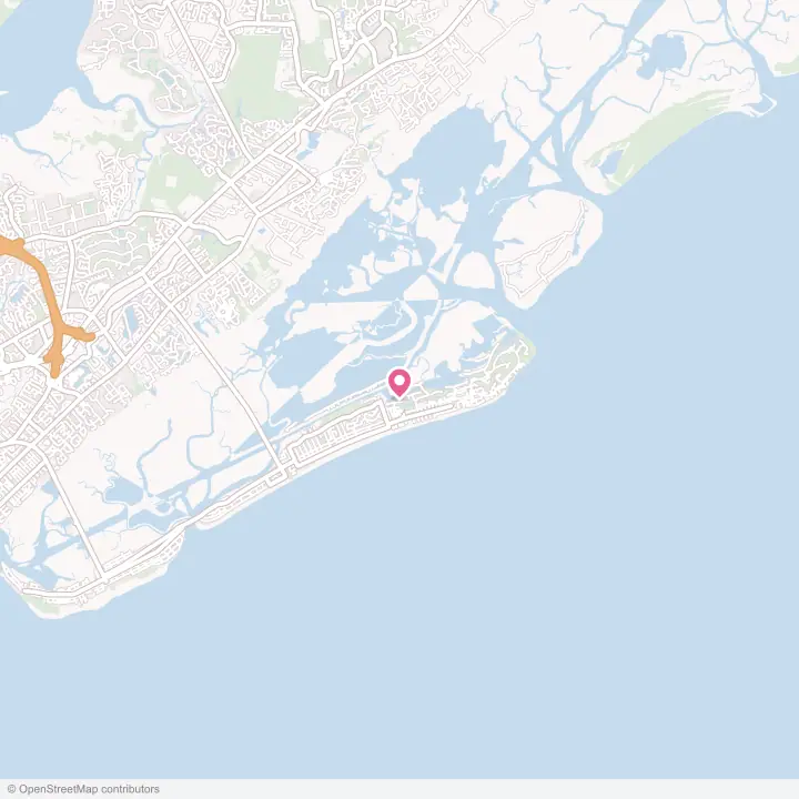 Map of the flower delivery area in Isle of Palms, South Carolina