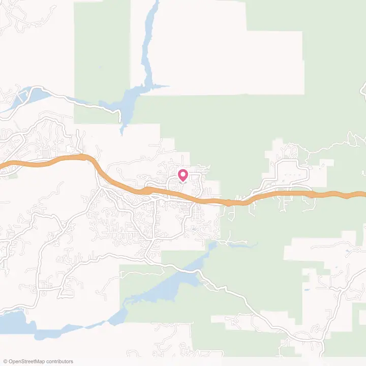 Map of the flower delivery area in Alpine, California