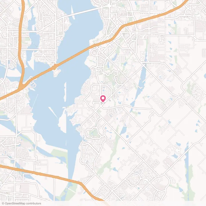 Map of the flower delivery area in Heath, Texas
