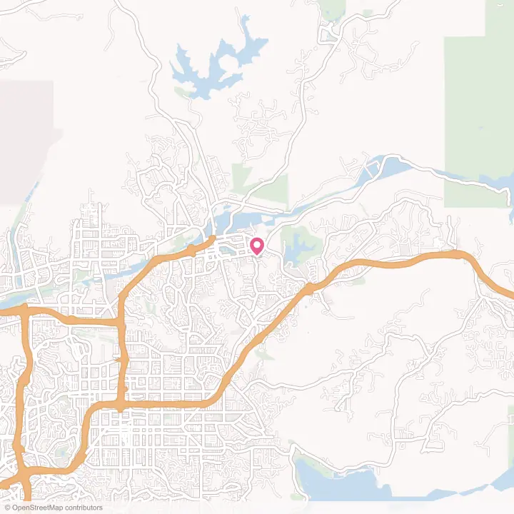 Map of the flower delivery area in Lakeside, California