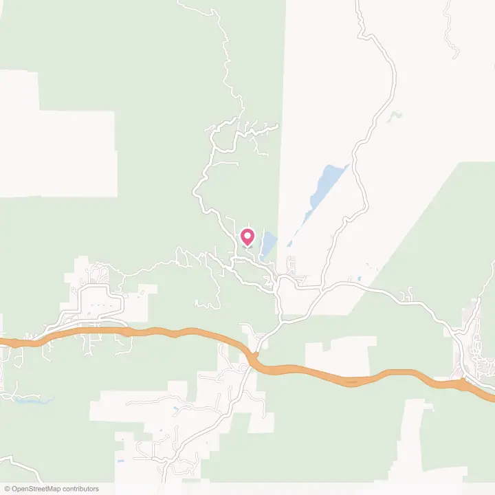 Map of the flower delivery area in Descanso, California