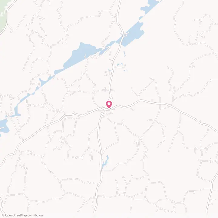 Map of the flower delivery area in Rockford, Alabama