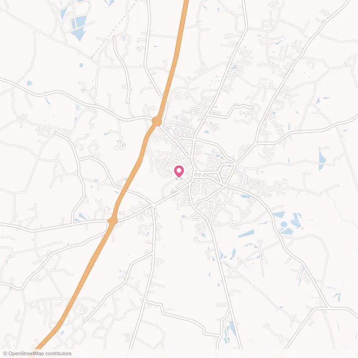 Map of the flower delivery area in Walterboro, South Carolina