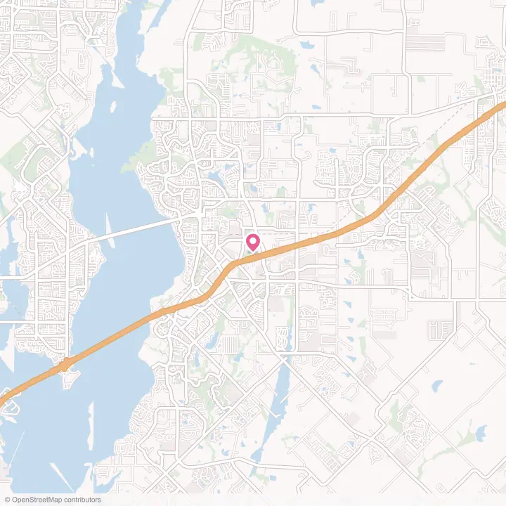 Map of the flower delivery area in Rockwall, Texas