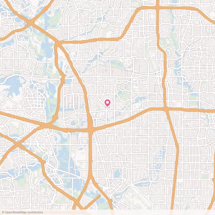 Map of the flower delivery area in Farmers Branch, Texas