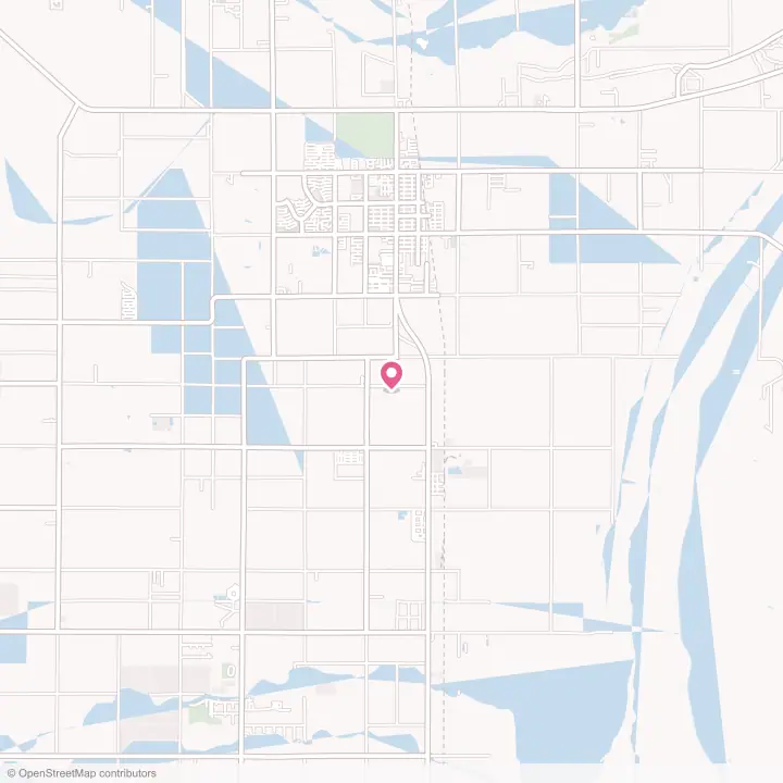 Map of the flower delivery area in Coolidge, Arizona