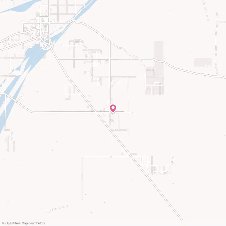 Map of the flower delivery area in Cactus Forest, Arizona