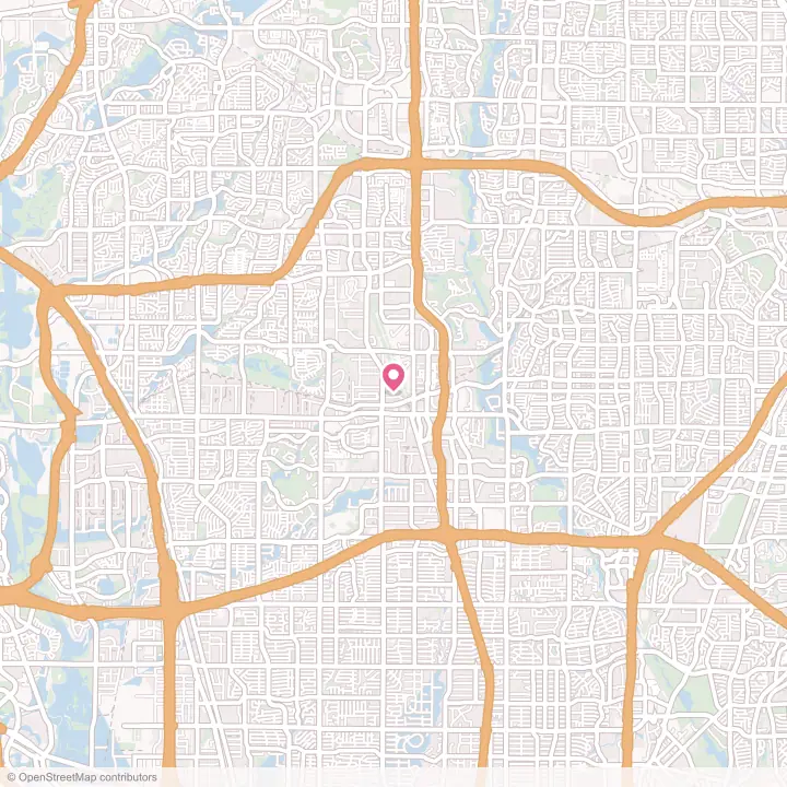 Map of the flower delivery area in Addison, Texas