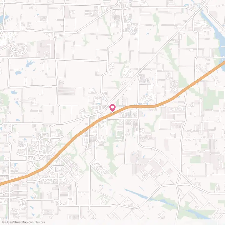 Map of the flower delivery area in Royse City, Texas