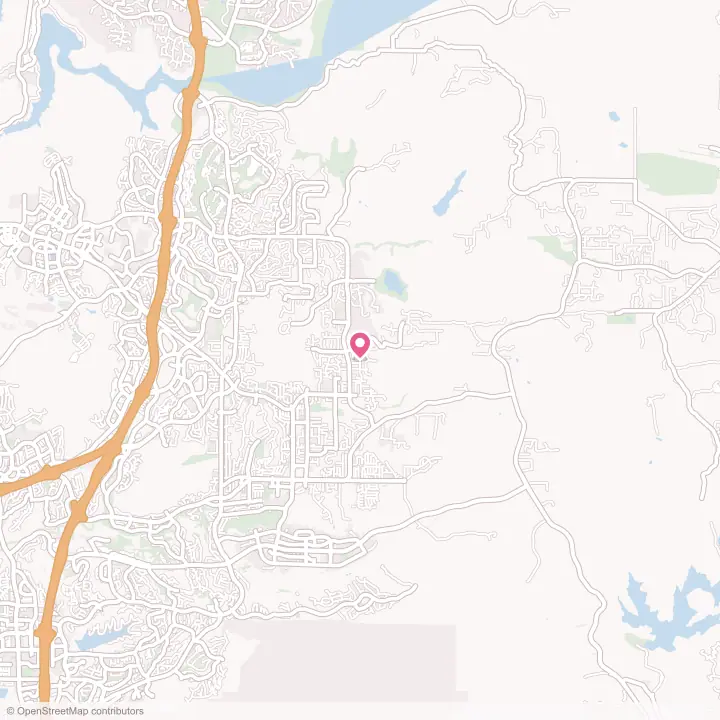 Map of the flower delivery area in Poway, California