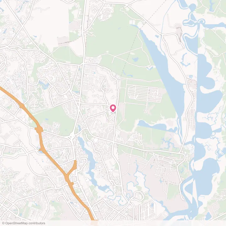 Map of the flower delivery area in Goose Creek, South Carolina