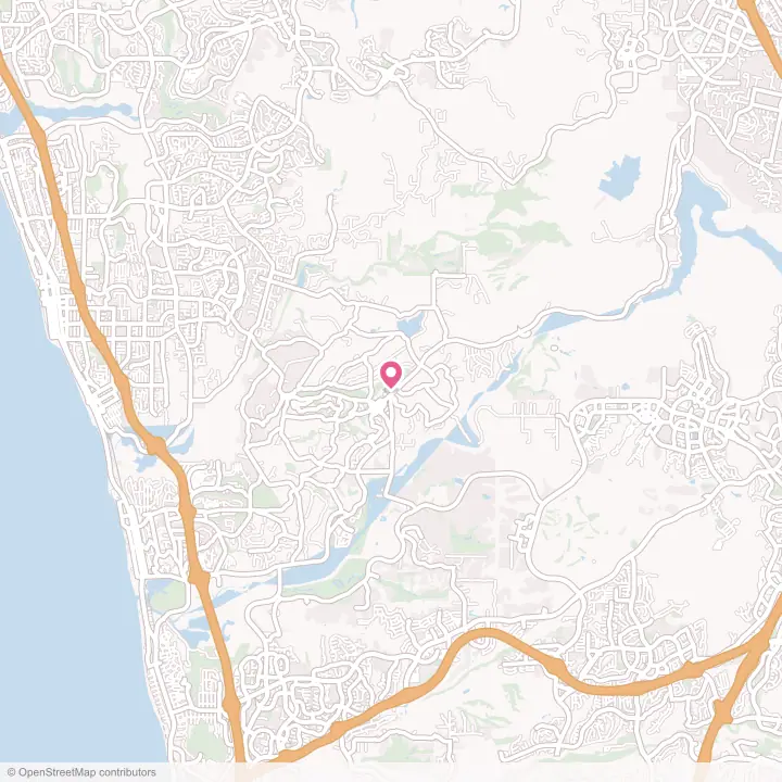 Map of the flower delivery area in Rancho Santa Fe, California
