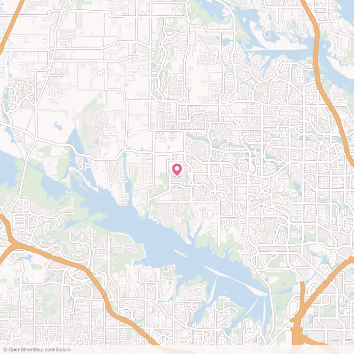 Map of the flower delivery area in Flower Mound, Texas