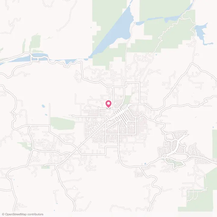 Map of the flower delivery area in Ramona, California