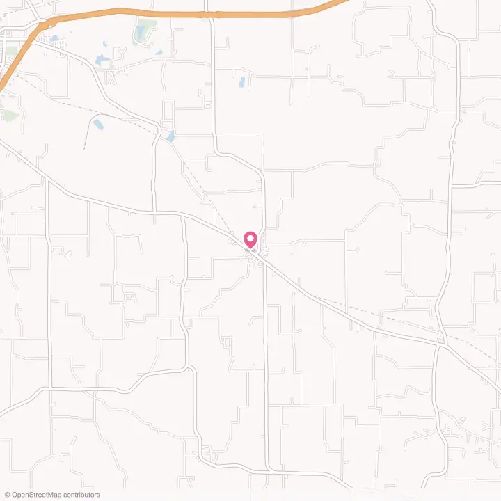Map of the flower delivery area in Como, Texas