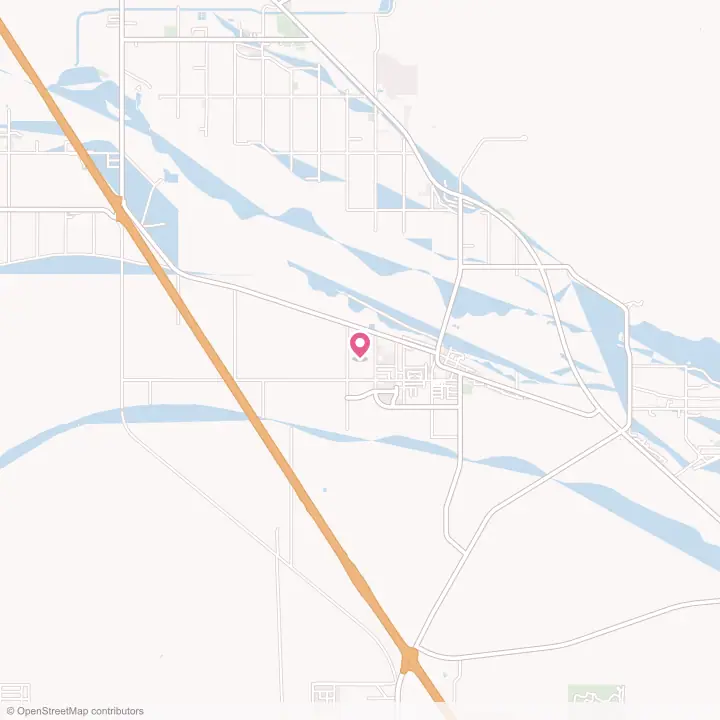 Map of the flower delivery area in Sacaton, Arizona