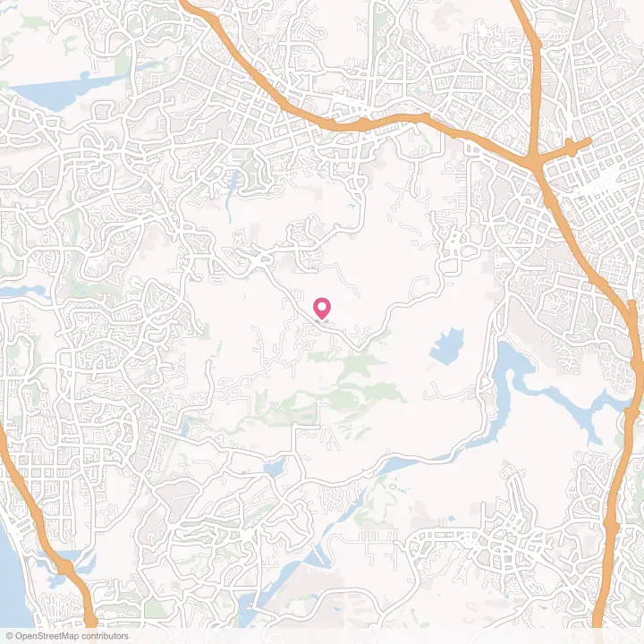 Map of the flower delivery area in Elfin Forest, California
