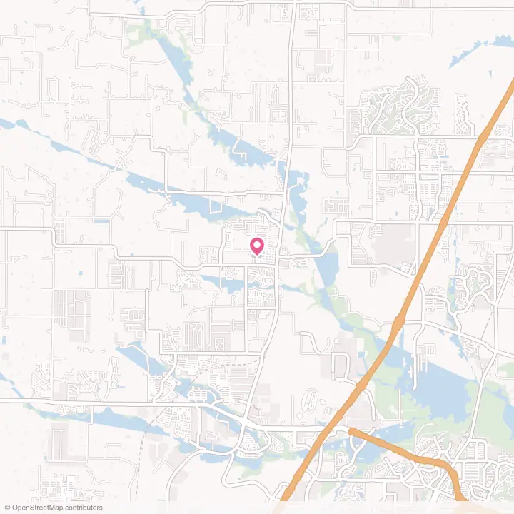 Map of the flower delivery area in Justin, Texas