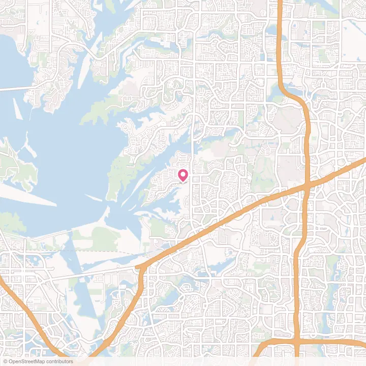 Map of the flower delivery area in The Colony, Texas