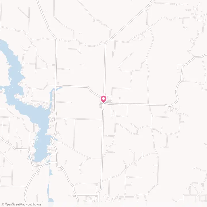 Map of the flower delivery area in Taylor, Arkansas