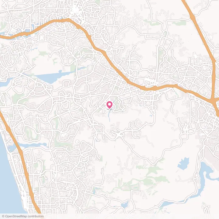 Map of the flower delivery area in Lake San Marcos, California