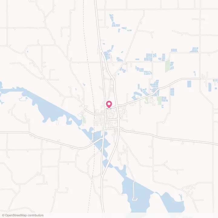 Map of the flower delivery area in Macon, Mississippi