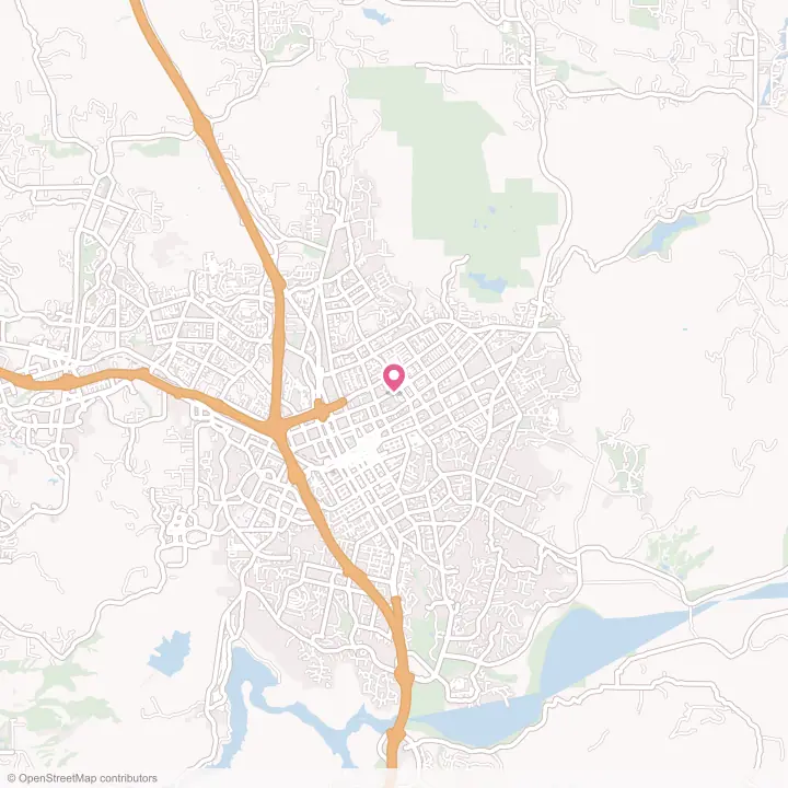 Map of the flower delivery area in Escondido, California