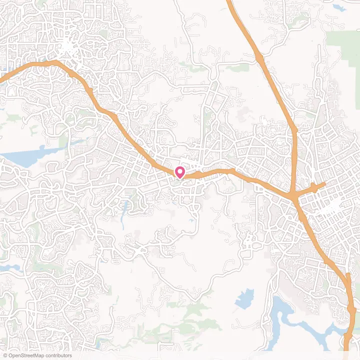 Map of the flower delivery area in San Marcos, California