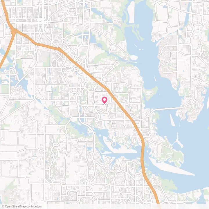 Map of the flower delivery area in Corinth, Texas