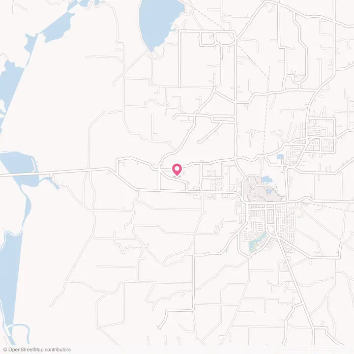 Map of the flower delivery area in West Crossett, Arkansas