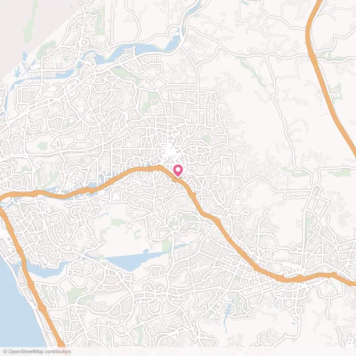 Map of the flower delivery area in Vista, California