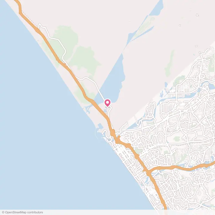 Map of the flower delivery area in Camp Pendleton South, California